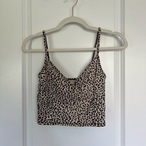 Cheetah print crop top